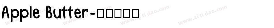 Apple Butter字体转换